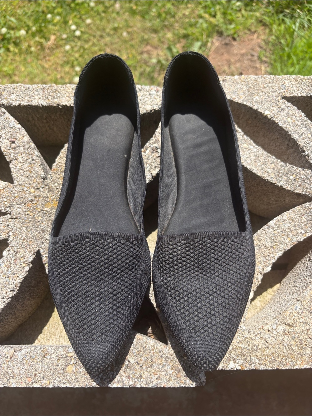 MIA Black Slip-On Flats